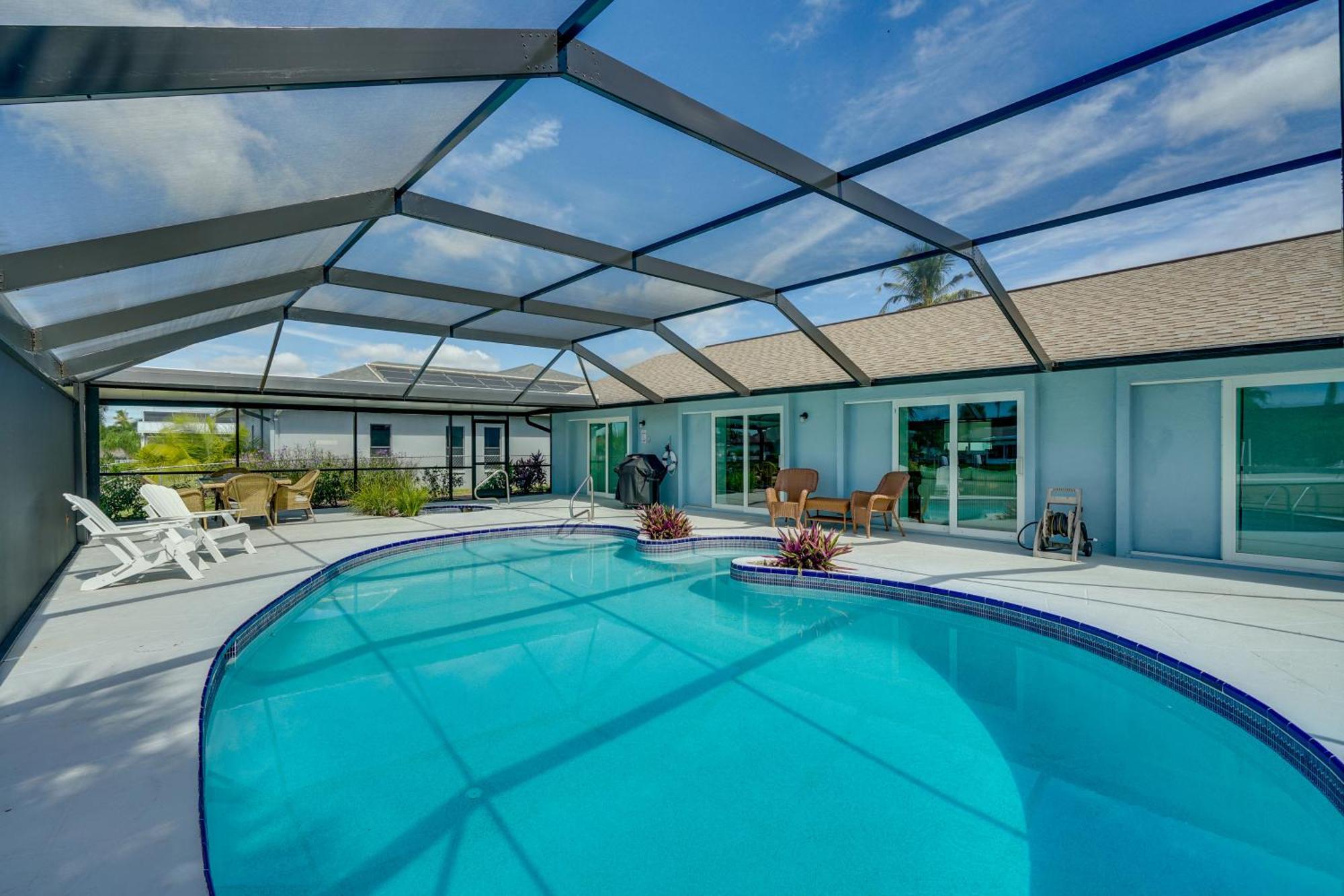 Beachy Cape Coral Home - Swim, Fish, Boat! المظهر الخارجي الصورة